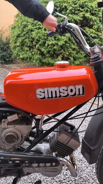 Pokrywy + bak paliwa Simson S51 enduro czerwone