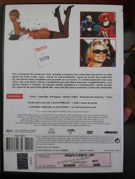 DVD "Pronto a Vestir" de Robert Altman