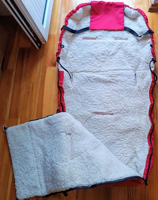 НАТУРАЛЬНА ОВЧИНА Переносна люлька, конверт для малюків