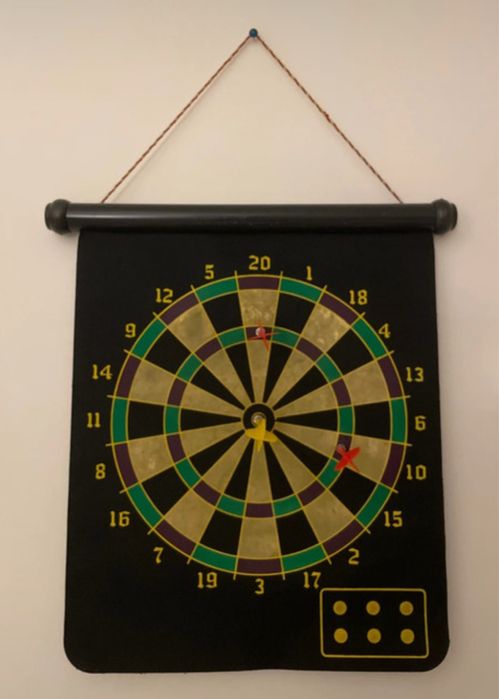 2 alvos em 1 de tiro aos dardos