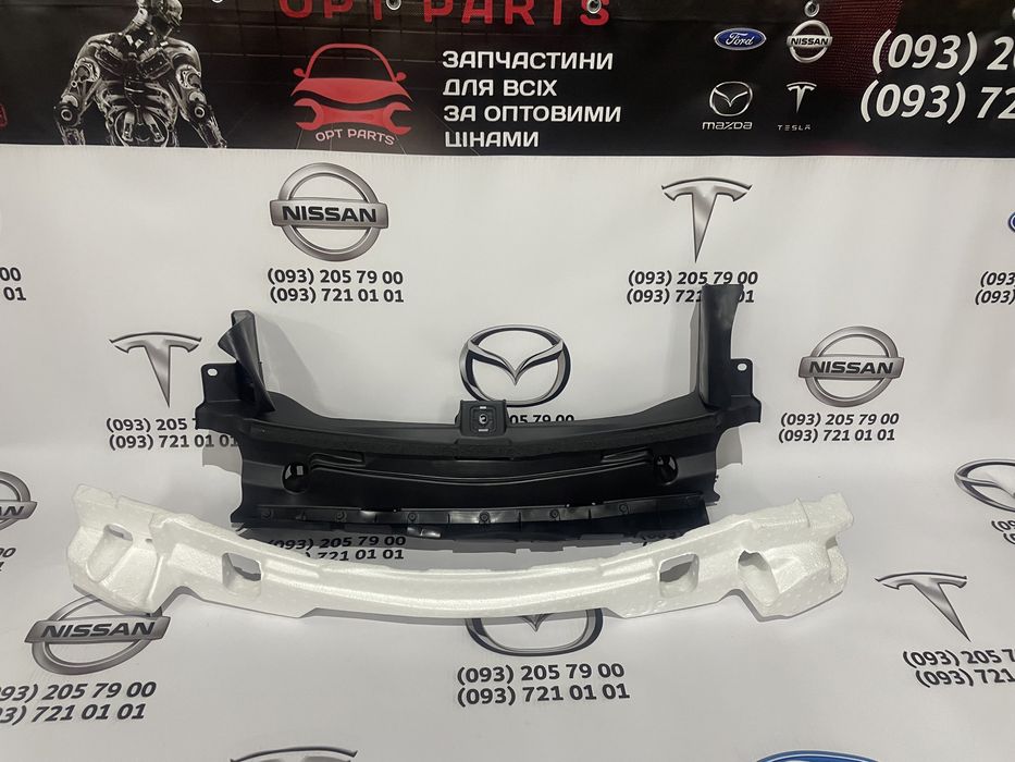 Продолжение капота накладка mazda CX5 2022,2023 / воздухозаборник хром