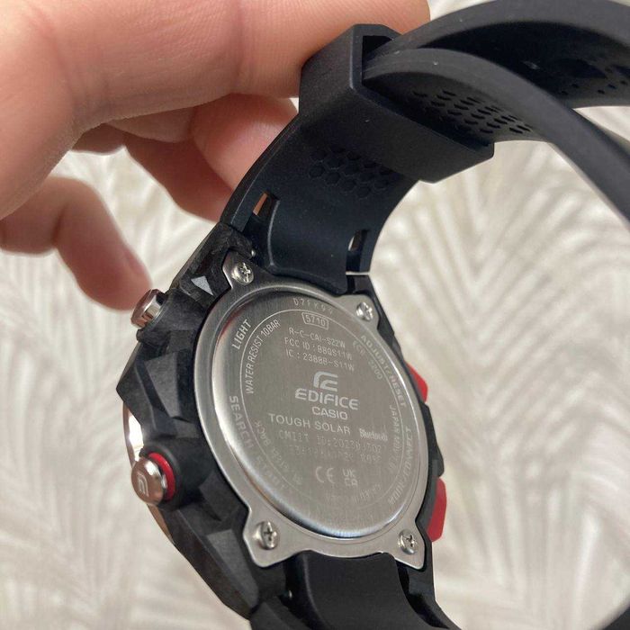 Casio EDIFICE Windflow ECB2200P-1ACR, карбоновый корпус, Bluetooth