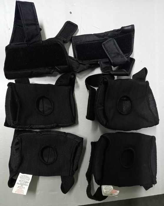Patins em linha de criança. Inclui proteções.