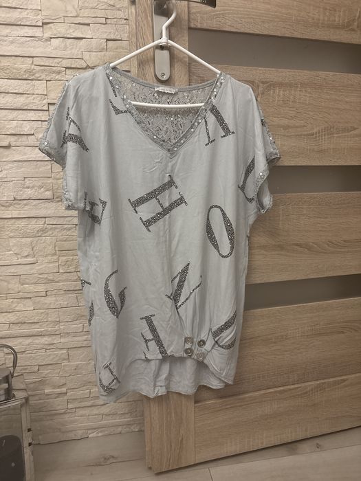 Wloska bluzka w cekiny l/xl