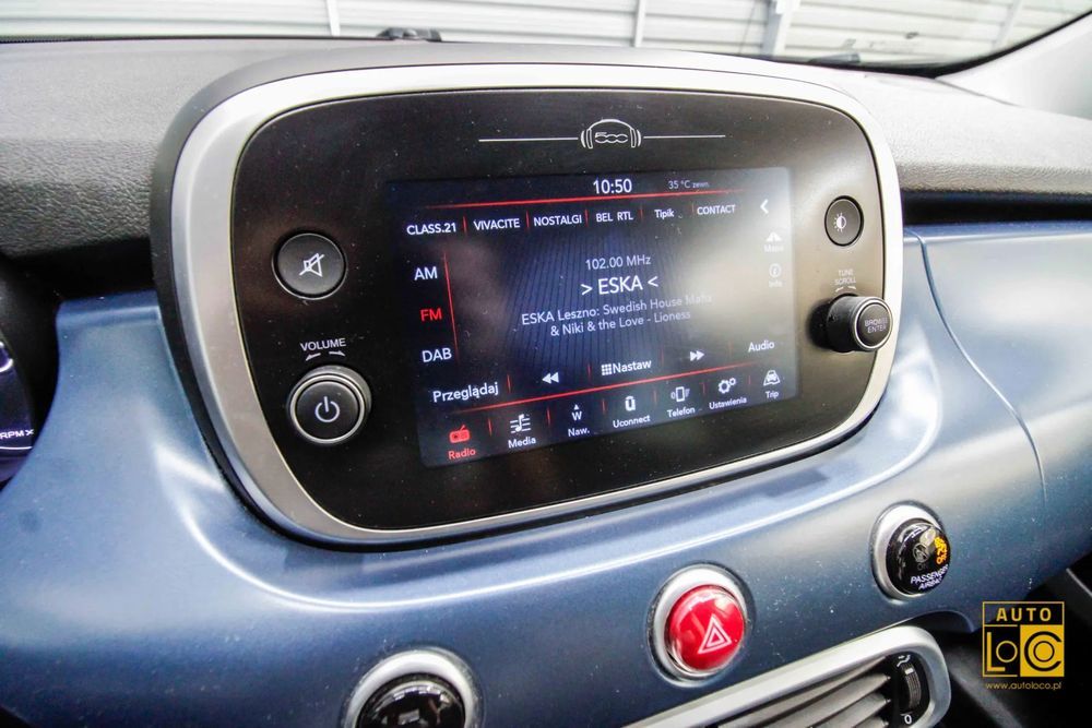 Fiat 500X Mirror + Navigacja + Klimatyzacja + Ledy + Parktronik +