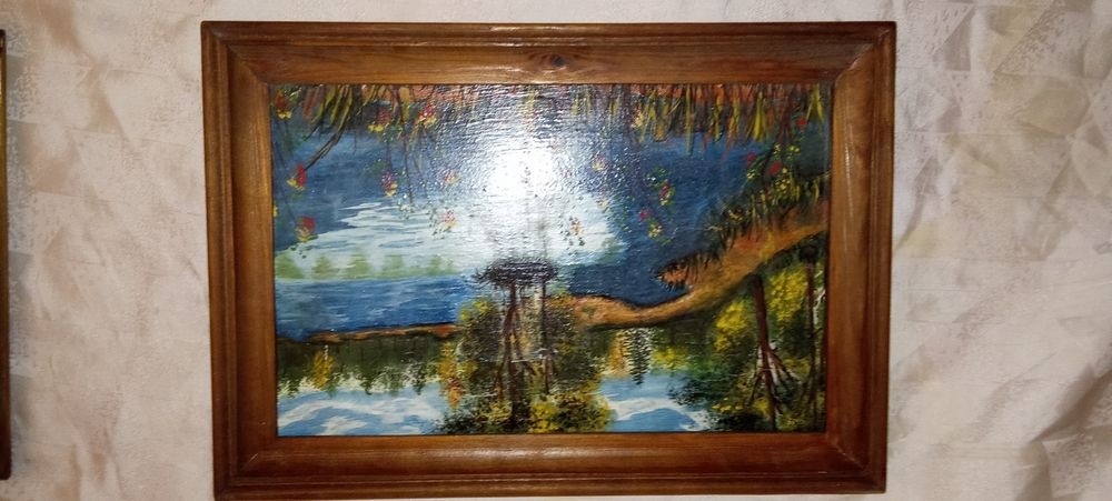 Картина природа масло 28х18см