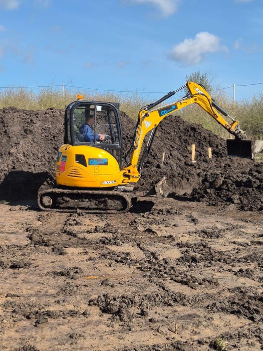 Оренда міні-екскаватора jcb8030, послуги екскаватора, земляні роботи, фото 3