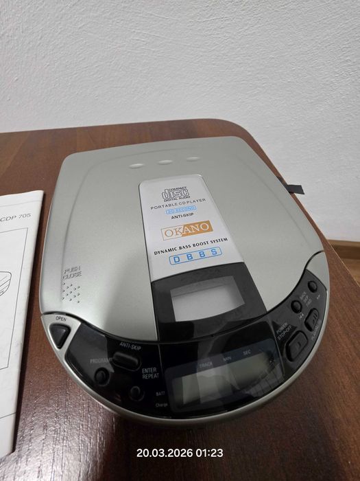 Портативний CD-плеєр OKANO – новий, anti-skip, DBBS