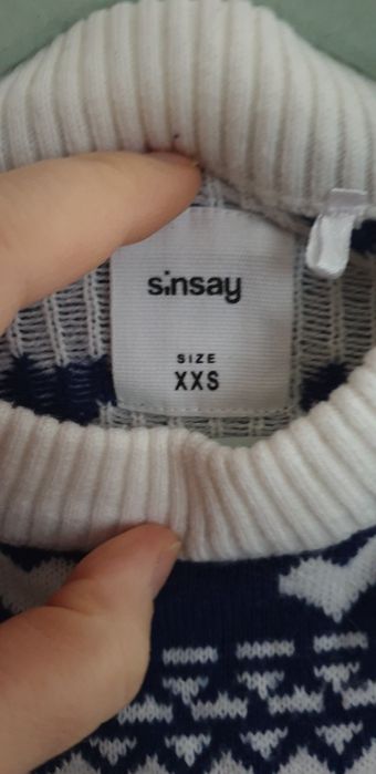 Sinsay XXS świąteczny sweter dla dziewczynki lub damski