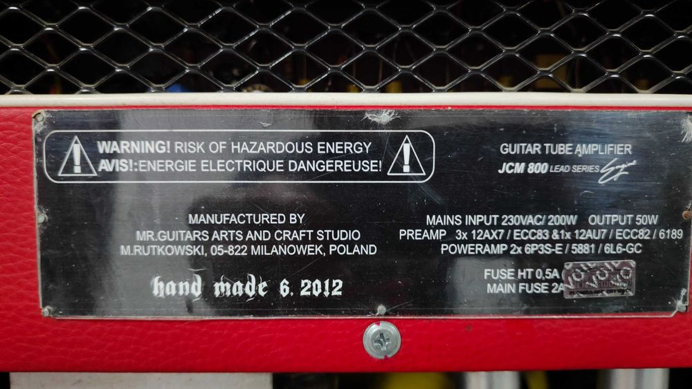Wzmacniacz gitarowy lampowy Rutkowski - 70w - 16ohm-  Hand Made !