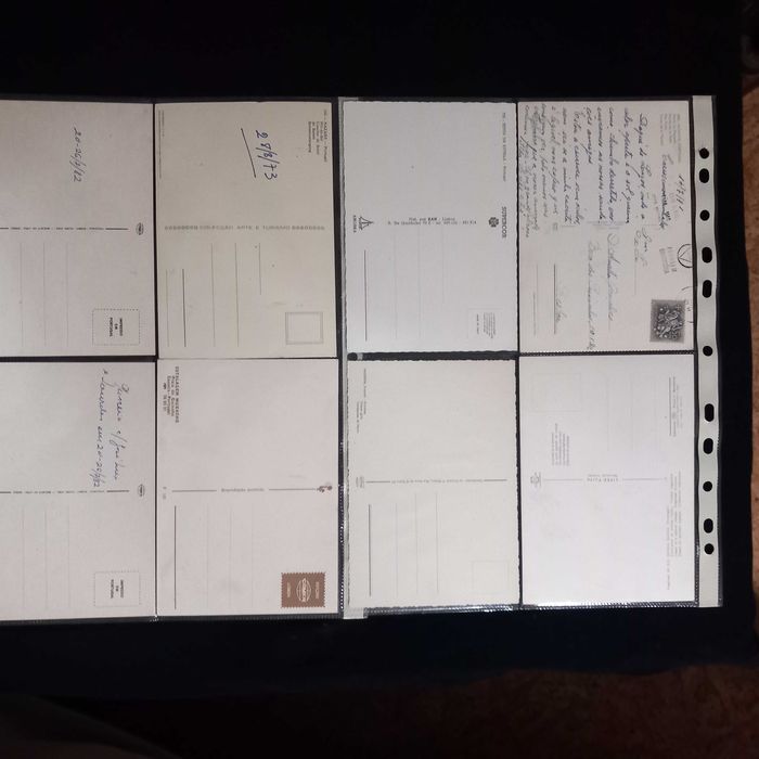 8 postais ilustrados