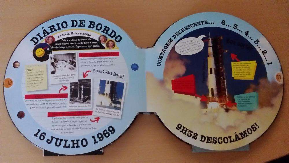 Livro "Apollo 11 - Viagem de Ida e Volta à Lua"