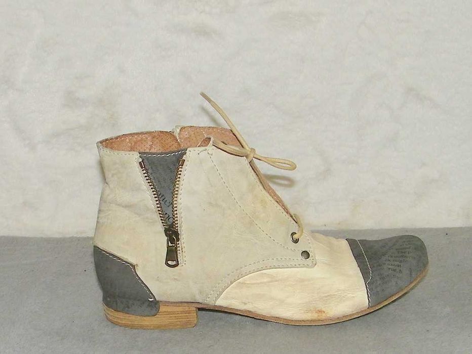 CHARME Lavorazione Artigiana - Botki VINTAGE - rozm. 40 - WSPANIAŁE !