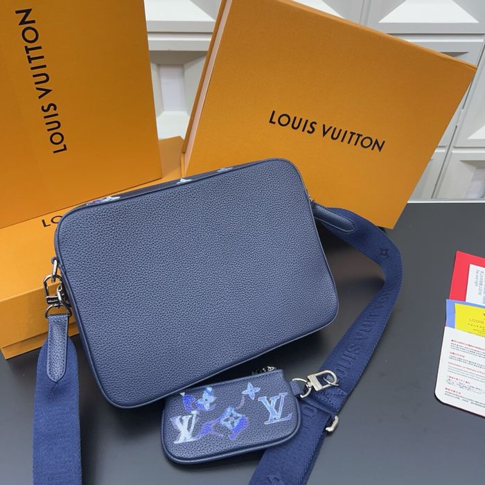 Louis Vuitton 3v1 сумка мужская унисекс синяя трио trio 3в1