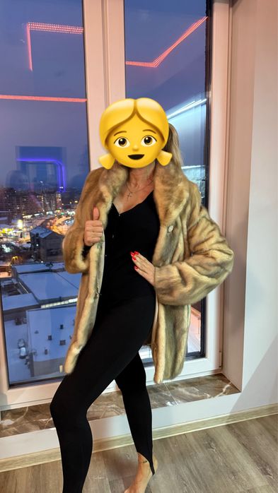 Норковая шуба 75 см длина