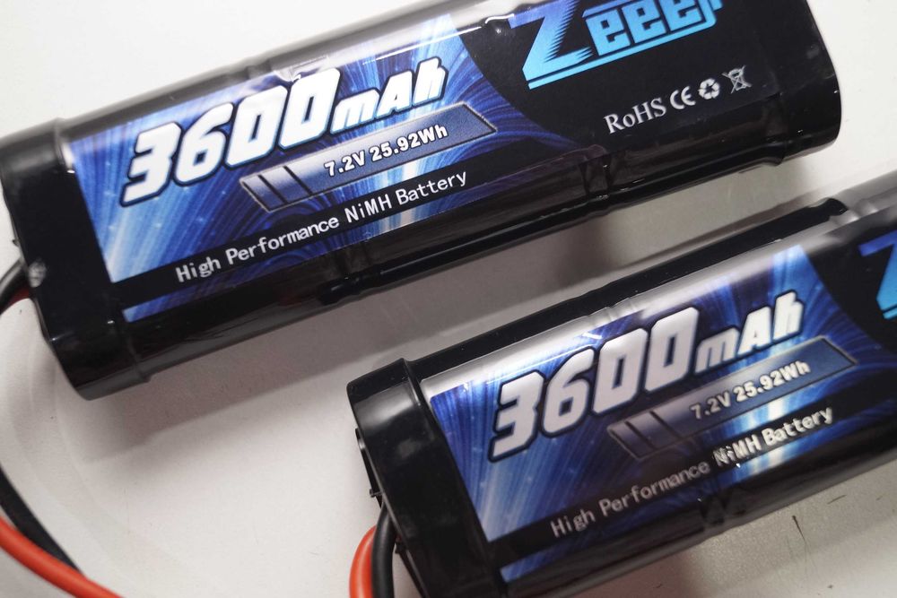 2000 2x bateria Zeee RC NiMH Akumulator 7.2V 3600mAh do Samochodu RC