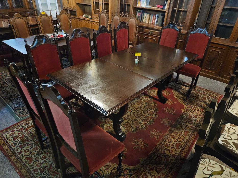 Cadeiras de sala em madeira maciça e veludo - Valor