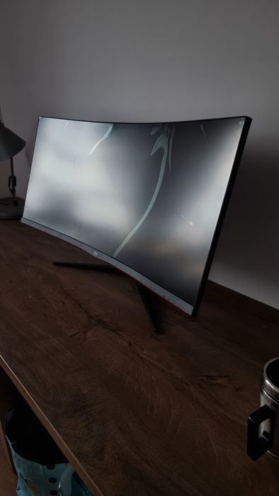 Monitor AOC CU34G2X 34” zakrzywiony monitor 144Hz – uszkodzona matryca