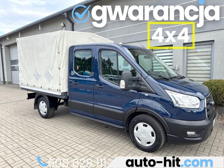 Ford Transit  Skrzynia Plandeka Brygadowy Doka Napęd 4x4 130KM *Gwarancja