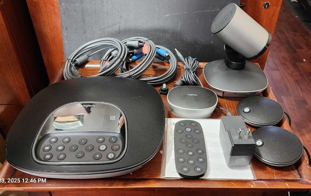 Logitech GROUP PTZ pro 2 с двумя микрофонами с базой управления