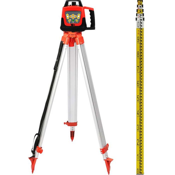 Kit de nível a laser rotativo com tripé ajustável sistema de nível a laser autonivelante para projeção em construção.
