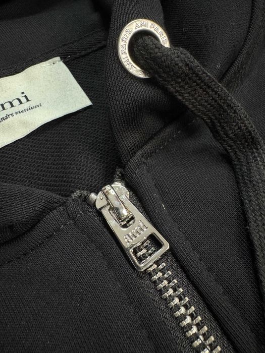 Зіп-худі AMI Paris на блискавці унісекс зип-худи амі париж ами кофта