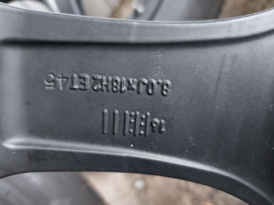 R18 диски Ronal 5×114,3  чорні стан нових 4диски. R18