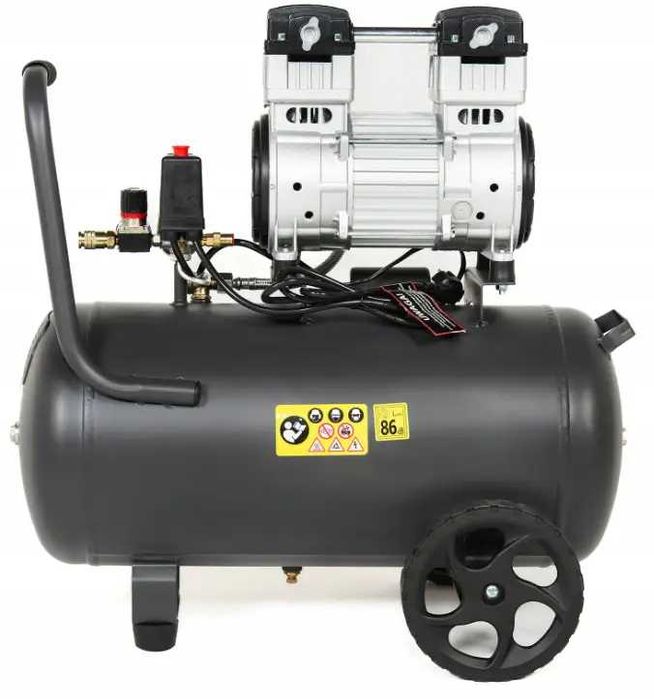 Компресор безмасляний 2-х циліндровий NAC 50 л 2000 Вт 10 бар 210 л/хв
