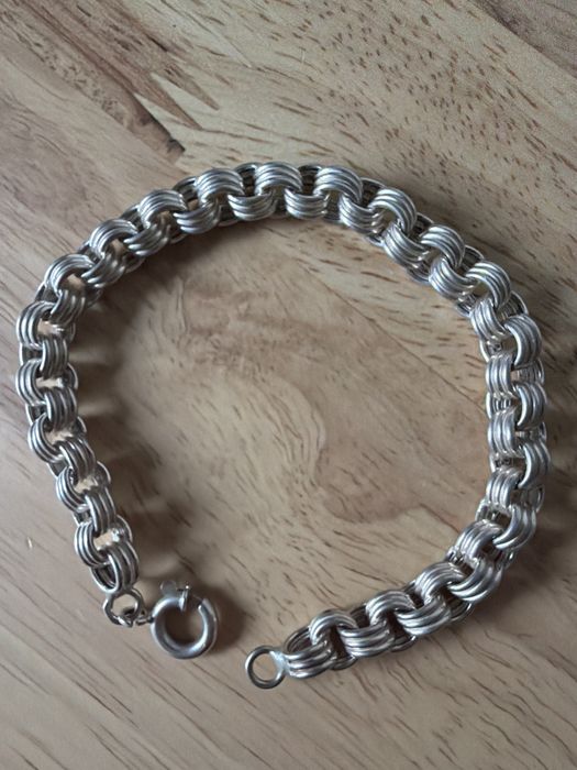 Pulseira de elos em prata