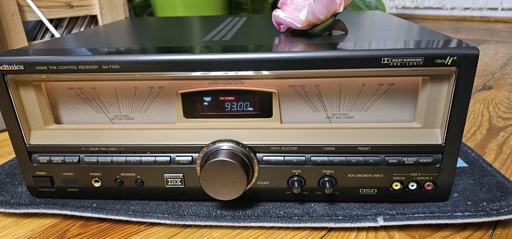 Technics SA-TX50 THX Amplituner AV+oryginalny pilot-bdb. stan