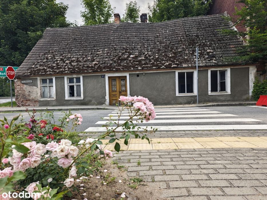 Okazja! BEZPOŚREDNIO działka 8,6 ara. Dom do rozbiórki przy drodze 22