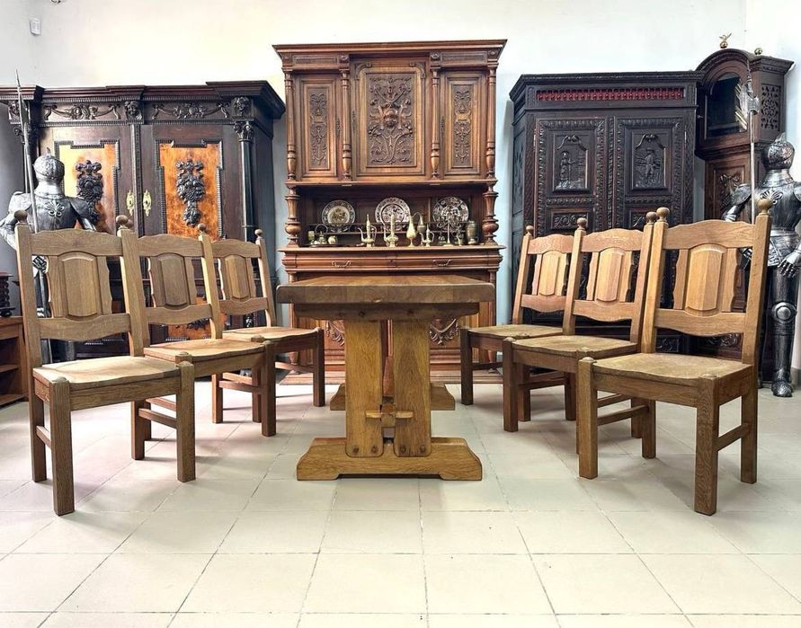 Масивний стіл обідній дубовий стол дерево меблі б у 3935