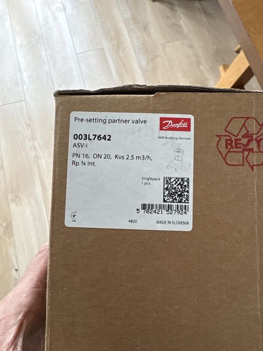 Zawór odcinający Danfoss ASV-I DN 20 - 003L7642