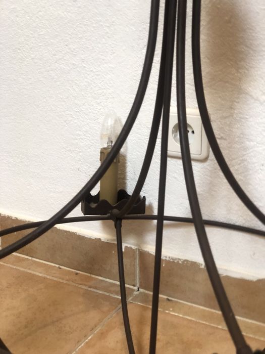 Candeeiro de tecto  ferro forjado