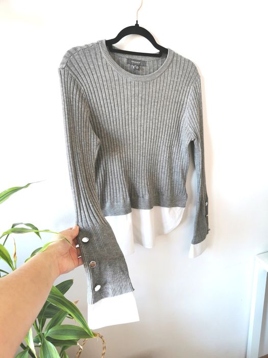 Sweter szary Primark M /L elegancki koszula