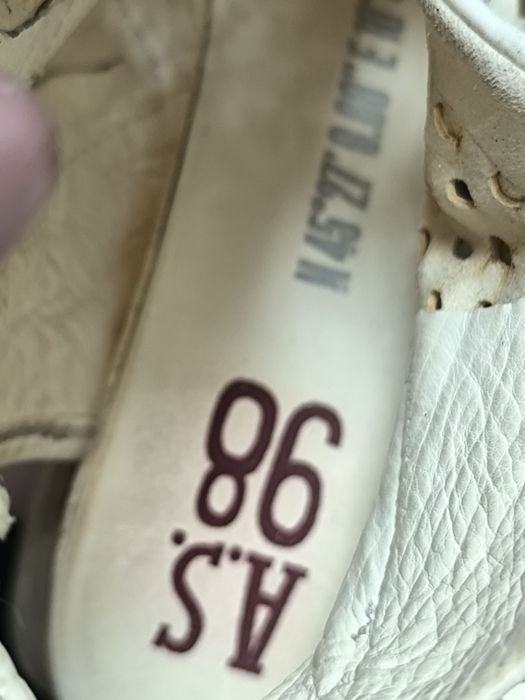Жіночі шкіряні сандалі A.S.98 дорогий бренд розмір 37 23см
