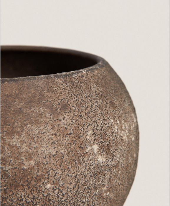 Porta-Velas Acabamento Oxidado Zara Home NOVO