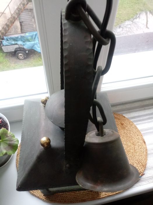 Lampa lampion metaloplastyka stara na prad