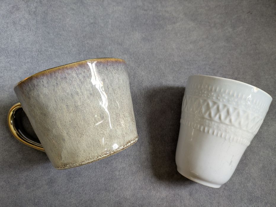 Dwa kubki Ikea + Duka kubek filiżanka