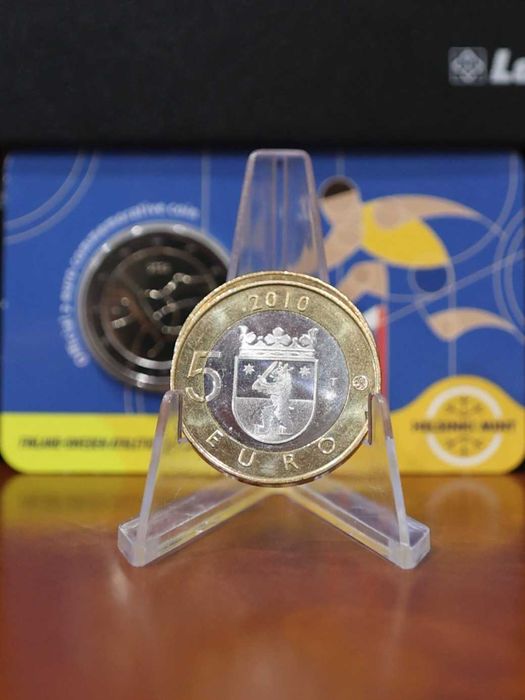 Finlândia Moeda 5€ Bimetálica -2010- Províncias Históricas – Satakunta