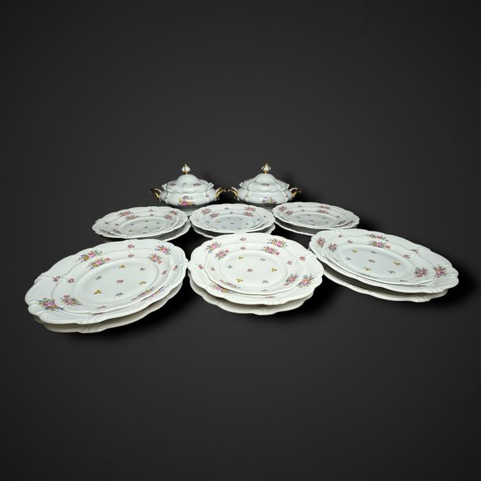 Serwis obiadowy Rosenthal Pompadour dekor kwiatowy b5/092080