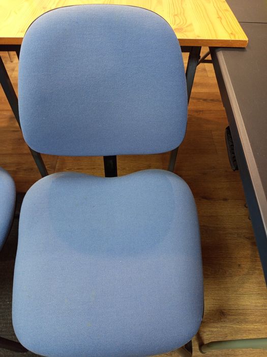 5x krzesło biurowe komfortowe na płozie, ergonomiczne wygodne, mocne