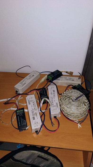 Fitas LED's e transformadores