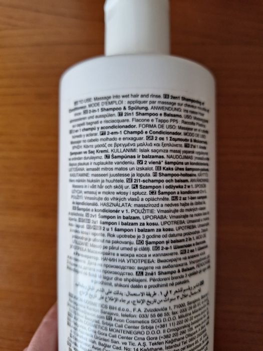 2 em 1 Champô e Condicionador Restore & Revive 700ml Avon