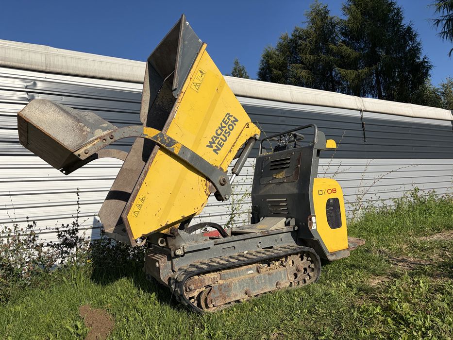 Wozidło budowlane miniwywrotka Wacker Neuson DT08 taczki spalinowe 800kg