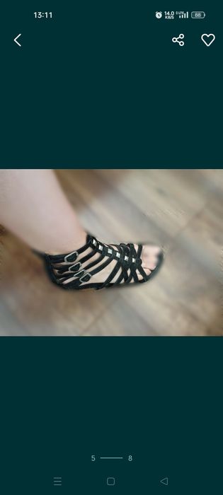 Sandały Vero moda skóra naturalna