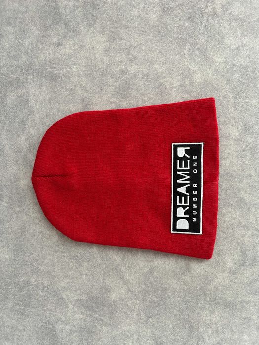 Czapka beanie Dreamer czerwona Rebell z dzianniny