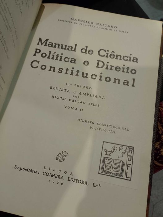 Ciência Política e Direito Constitucional(Vol. 1 e 2)-Marcello Caetano