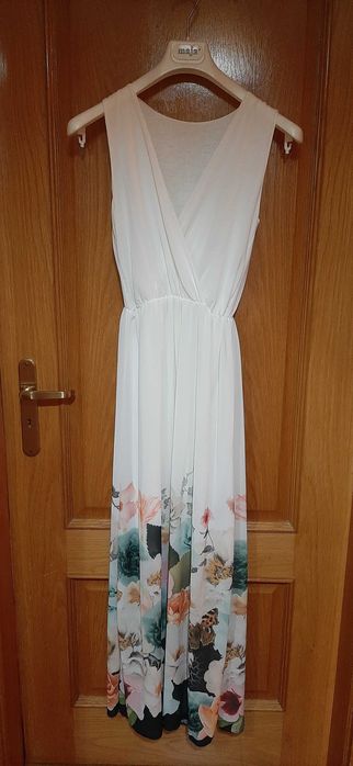 Vestido Branco Estampado