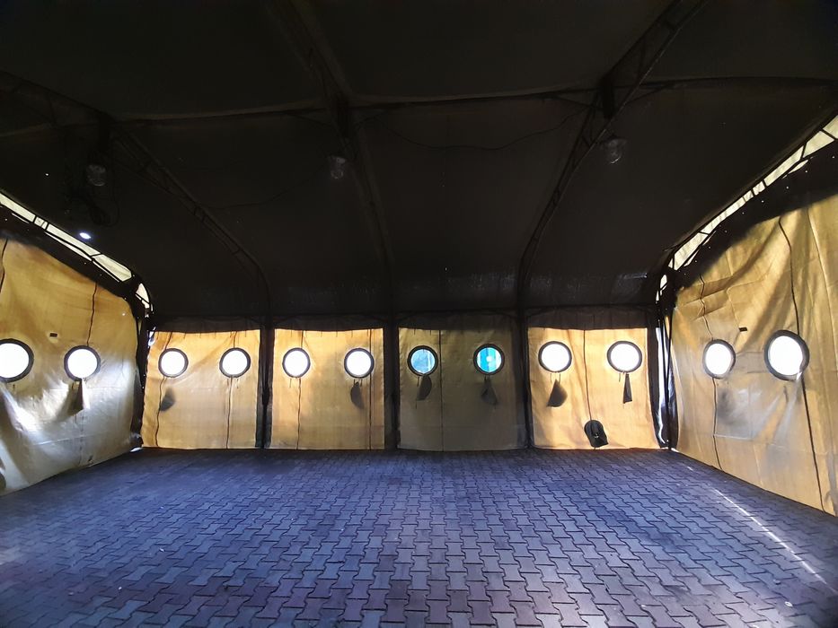 Wojskowy namiot techniczny NT 72 11,20x6,40x4,70